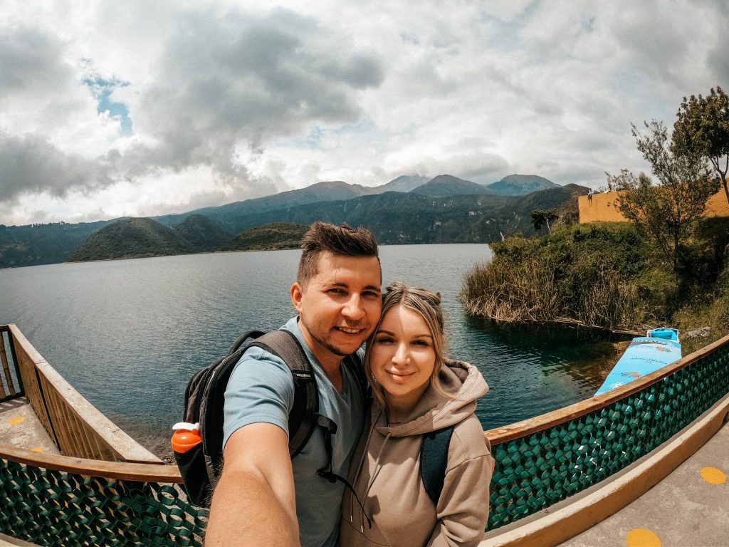 All the way down at Laguna de Cuicocha, Ecuador