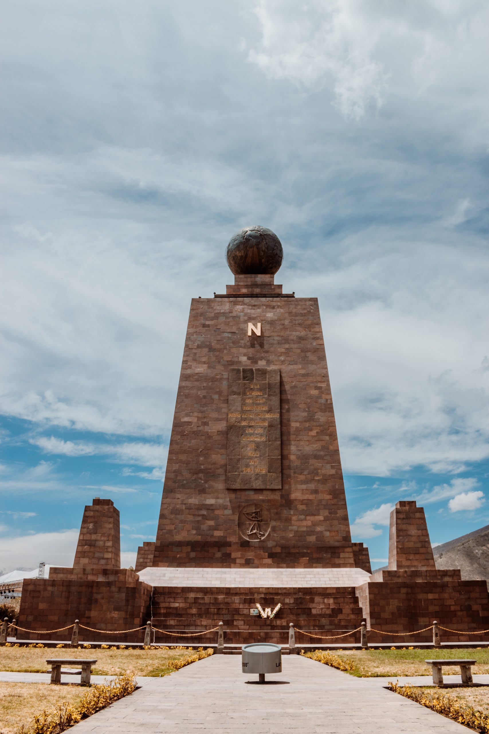 Photos of the "Middle of the Earth" building in Quito Ecuador
