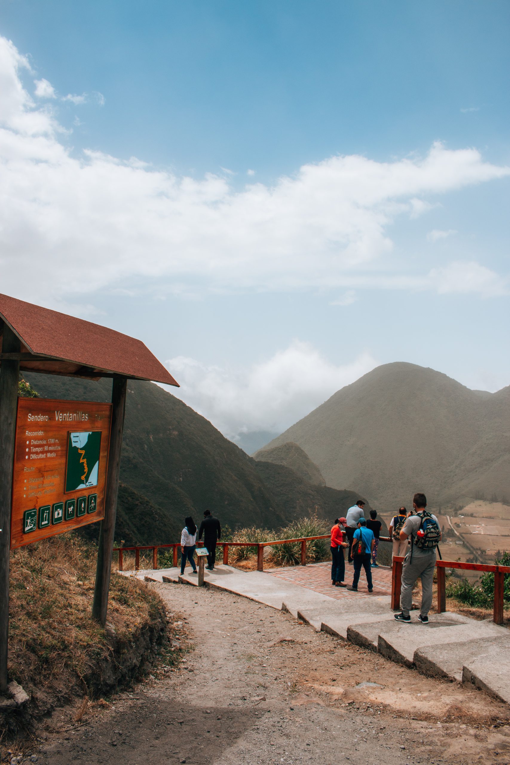 Hiking at Reserva Geobotánica Pululahua in quito Ecuador