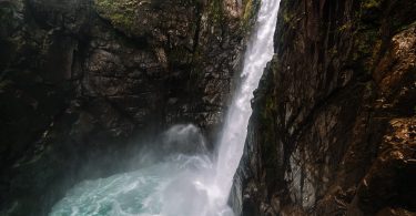 Pailon del Diablo Waterfall in Banos Ecuador