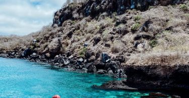 Going snorkelling at Playa Tijeretas beach on San Cristobal Island (Galapagos)