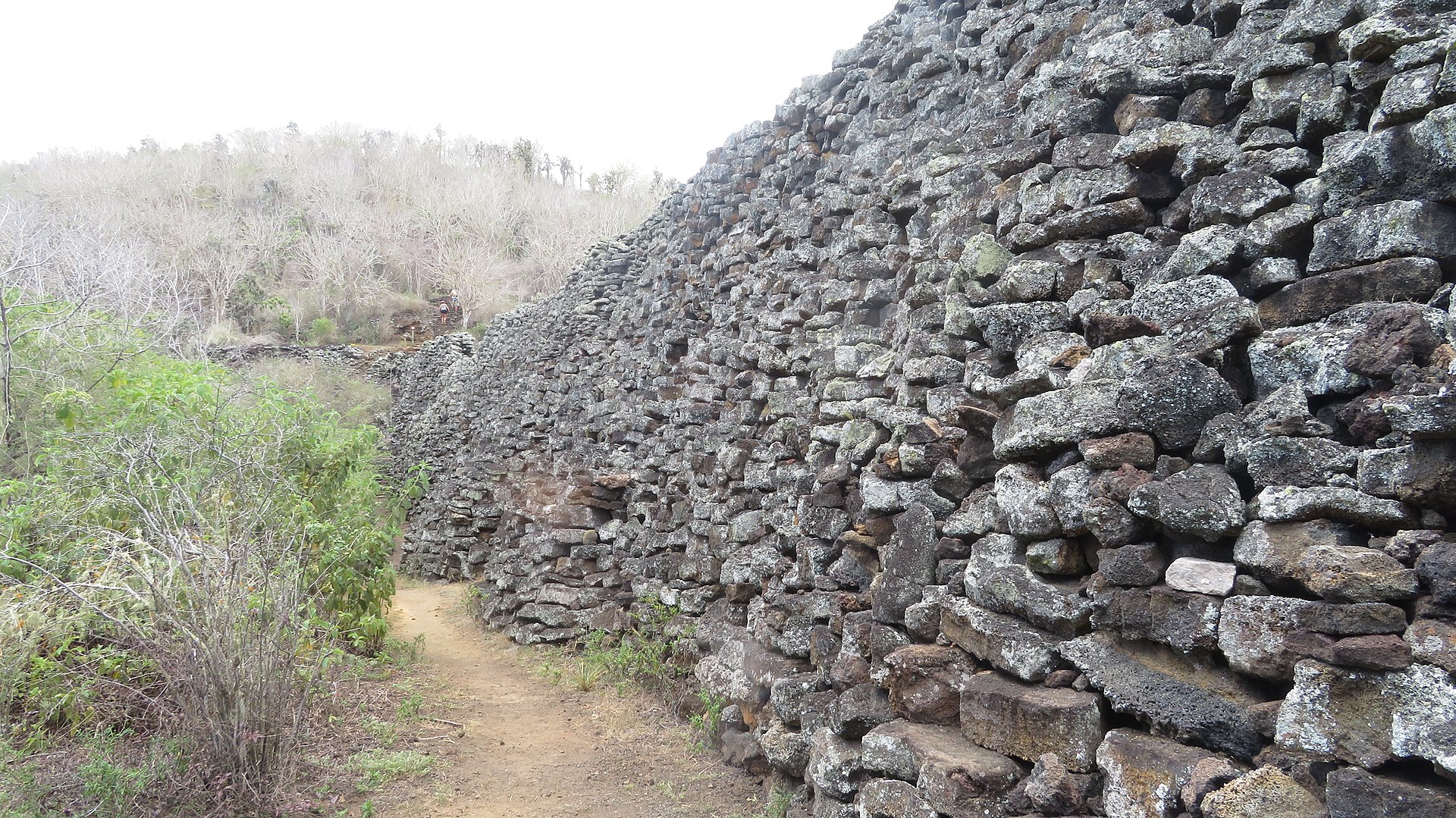 Wall of tears at Galapagos Islands