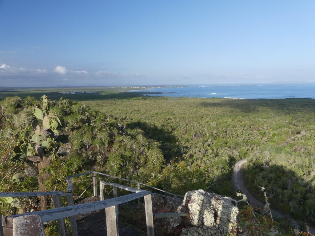 Approaching wall of Tears top, Isabela Island, Galapagos