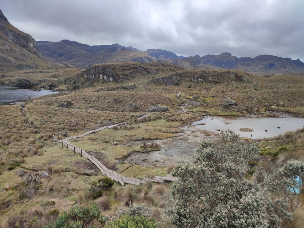 El Cajas national park trailhead