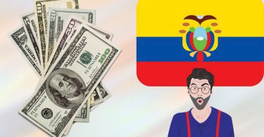 The man is surprise he can use US dollars as an official currency of Ecuador